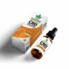 CBD oil for dogs next to the oil box